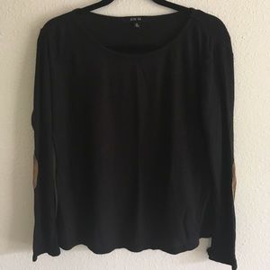 Knit sweater with elbow patches!